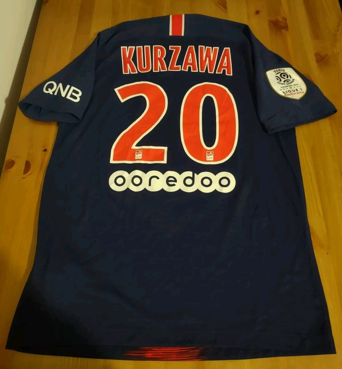 Layvin Kurzawa PSG Authentic Nike VaporKnit 18/19 Home Jersey Size