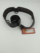 Medieval Knight Crusader Renaissance Black Leather Twin Belt Larp O/S New