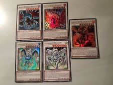 YUGIOH! DRAGO POLVERE DI STELLE - ROSA NERA-ARCIDEMONE DRAGO -ALI NERE - INGLESE