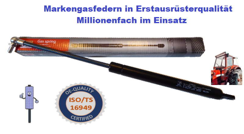 Gasdruckfeder Heckscheibe/Tür für Fritzmeier EuroCab III/IV, VarioCab Gasdruckfeder Heckscheibe/Tür für Fritzmeier EuroCab III/IV, VarioCab