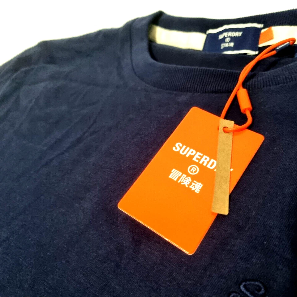 SuperDry Vintage Logo T Shirt Blue Crew Neck Tee Short Sleeve BNWT Men Size M - image 4 of 4