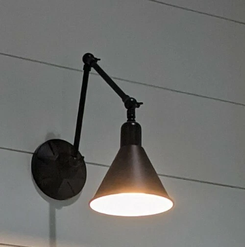 Aplique de pared Crystorama Morgan 23" alto negro mate Foto 4 de 4