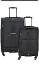 DELSEY Paris Sky Max 2.0 Softside Expandable Luggage with Spinner Wheels, 2PC 