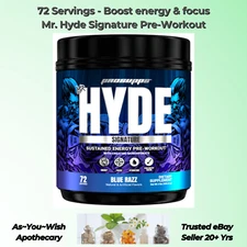 72 Servings Mr Hyde Pre-Workout Blue Razz Ex10/26 Creatine Beta-Alanine Caffeine