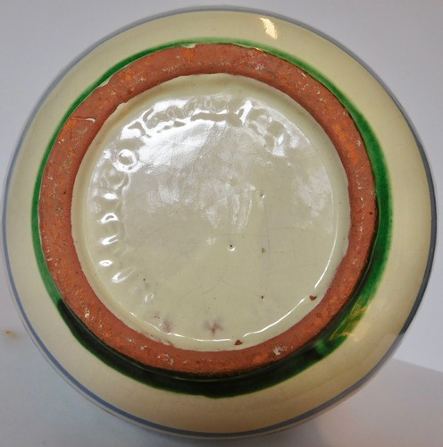 Jarra de agua vintage de cerámica mexicana Talavera pluma de pavo real 12"h - Imagen 7 de 7