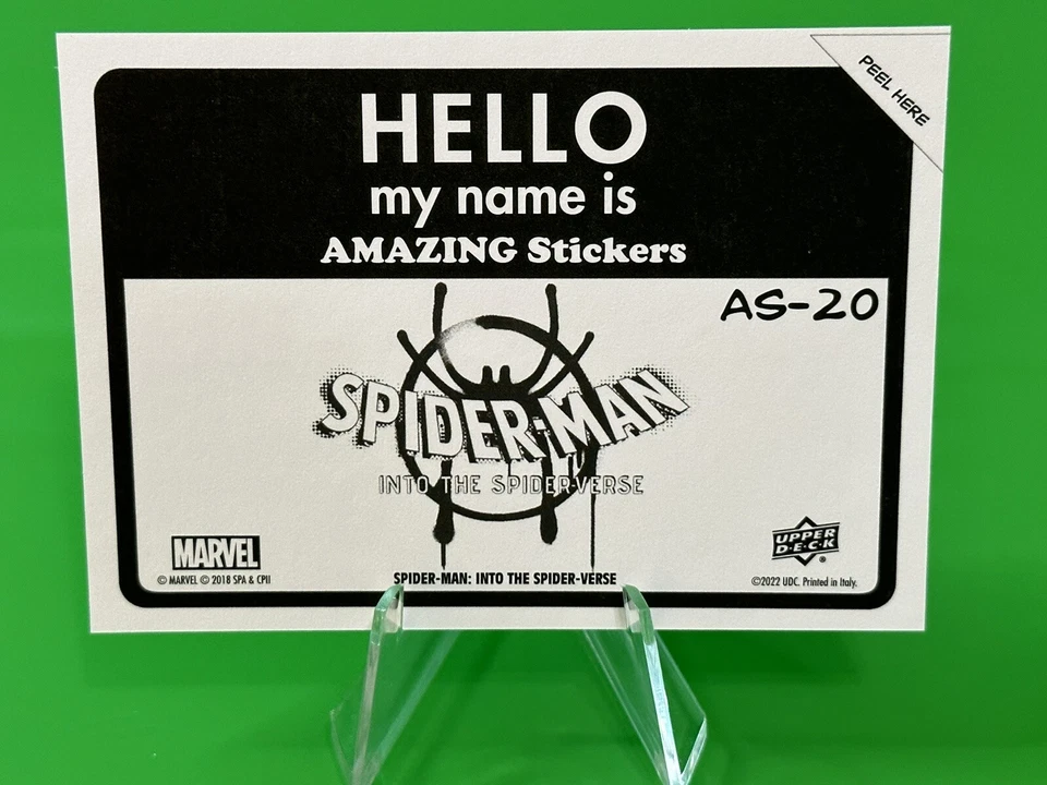 🕷️2022 Spider-Man Into the Spider-Verse Amazing Stickers #AS-20 Gwen Stacy!!🕷️ - Image 2 of 3