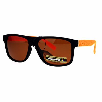 Polarized Lens Sunglasses Matte Finish Square Rectangular Frame UV400