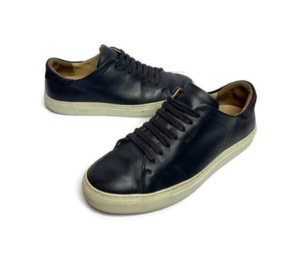 Authentic Axel Arigato Clean 90 Leather Sneakers Navy Blue 28119 Size 40 /US 7.5 AXEL ARIGATO Clean 90 Suede-Trimmed Leather Sneakers for Men  main image 4