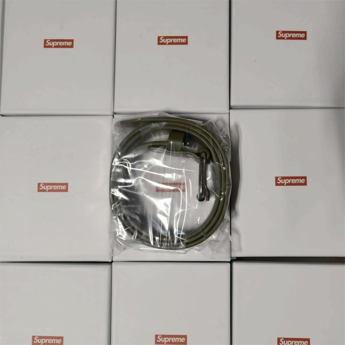 Supreme Repeat Leather Belt オリーブ L/XL Repeat Leather Belt | Supreme 24ss