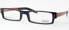 Inface Danish Design if 9137-892 Black /Red UNIQUE RARE EYEGLASSES 49-18-130mm