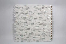 Mini Brick Stone and Glass Backsplash Tile Mosaic, Wall Kitchen - Bathroom