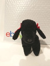 1998 Rare Vtg Retired Ty Beanie Babies Mint Tag Errors PE GiGi the Dog Poodle 6"