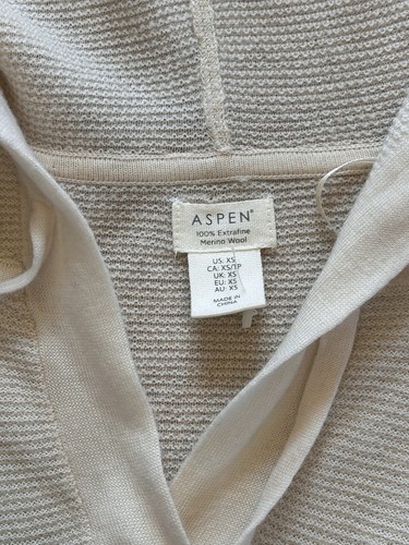 ASPEN Alpine Waffel Kapuze IVORY RN# 75343 XS Neu mit Etikett M3-10 - Bild 4 von 8