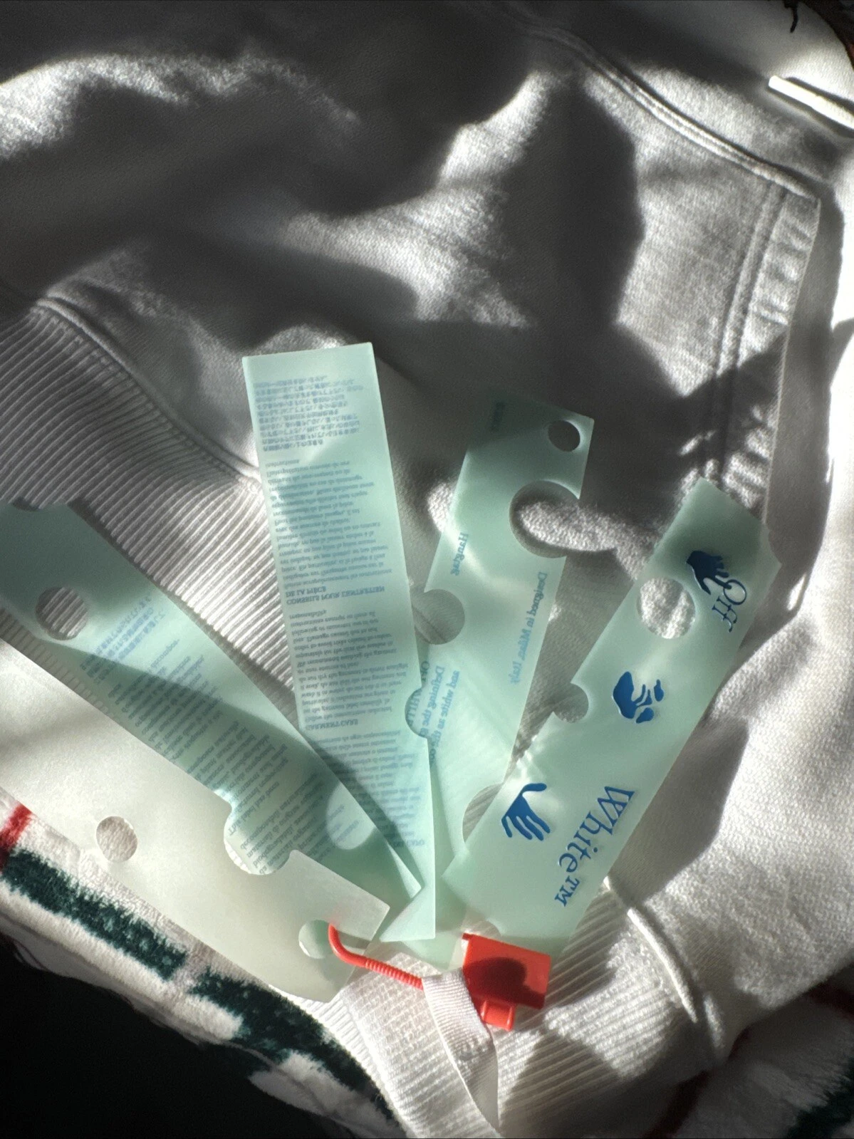 OFF WHITE felpa con cappuccio off white piccola