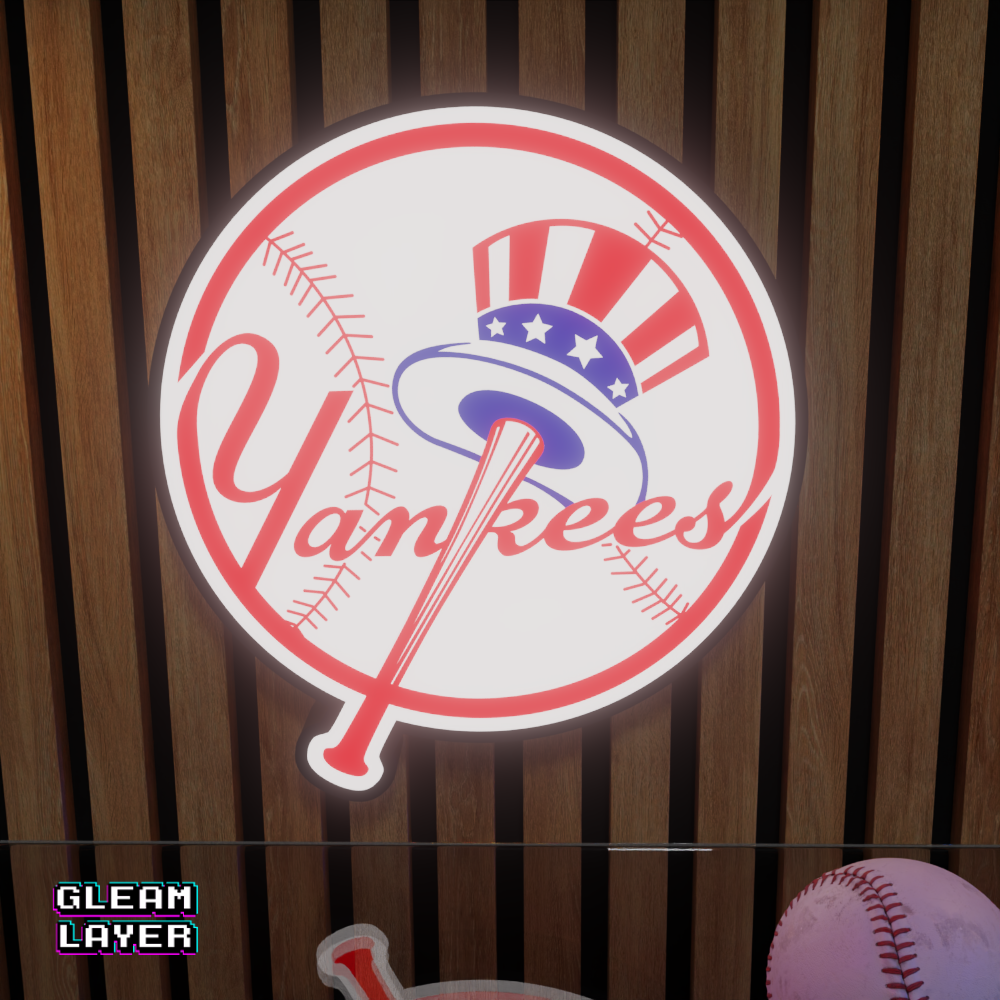 New York Yankees Led Light Box MLB Sports Bar Major League