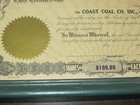Coast Coal Co. - Stock Certificate - Mining Stocks State of New Jersey 8" x 10" — photo 3