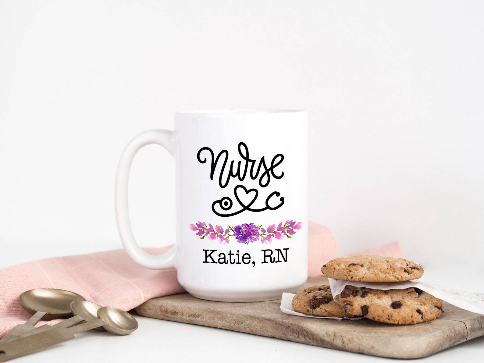 Personalized Nurse Coffee Mug Custom Nurse Gift Nursing School Cup Personalized