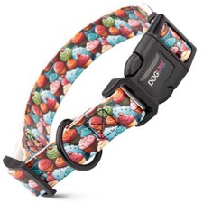 Dog Pet Cupcakes Quick Release Printed Collar 1" x 15"- 23"