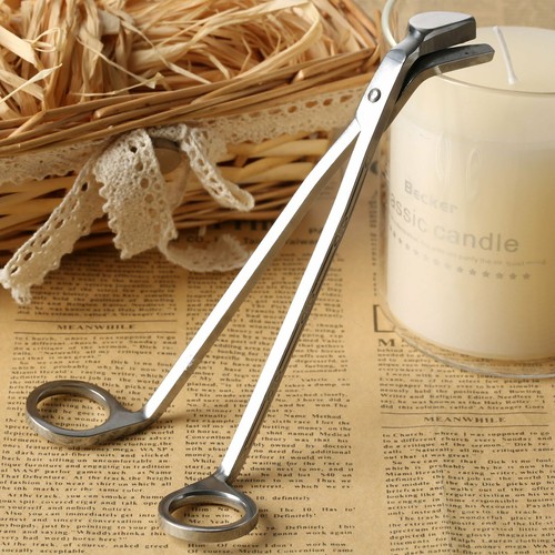 Stainless Sliver Candle Wick Trimmer Oil Lamp Trim Scissors Cutter Snuffers Tool - Picture 5 of 12