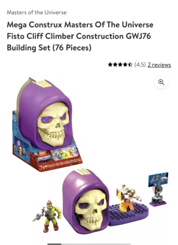 Mega Construx Masters Of Universe, Fisto Cliff Climber, 77 Pieces NEW FREE Shipp
