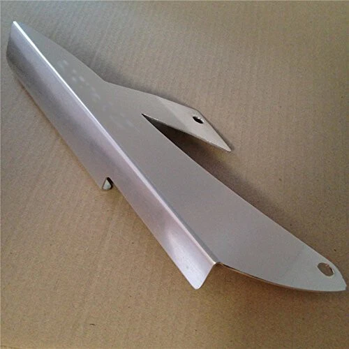 Protector de cadena de aluminio plateado "ZX10R" para Kawasaki Ninja ZX10R 2006 2007 Foto 2 de 4