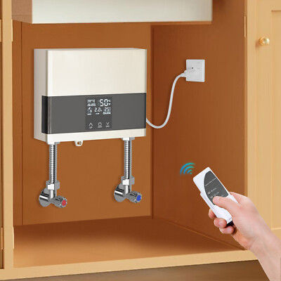 110V Gold Mini Constant Temperature Instant Electric Tankless Water Heater 4000W