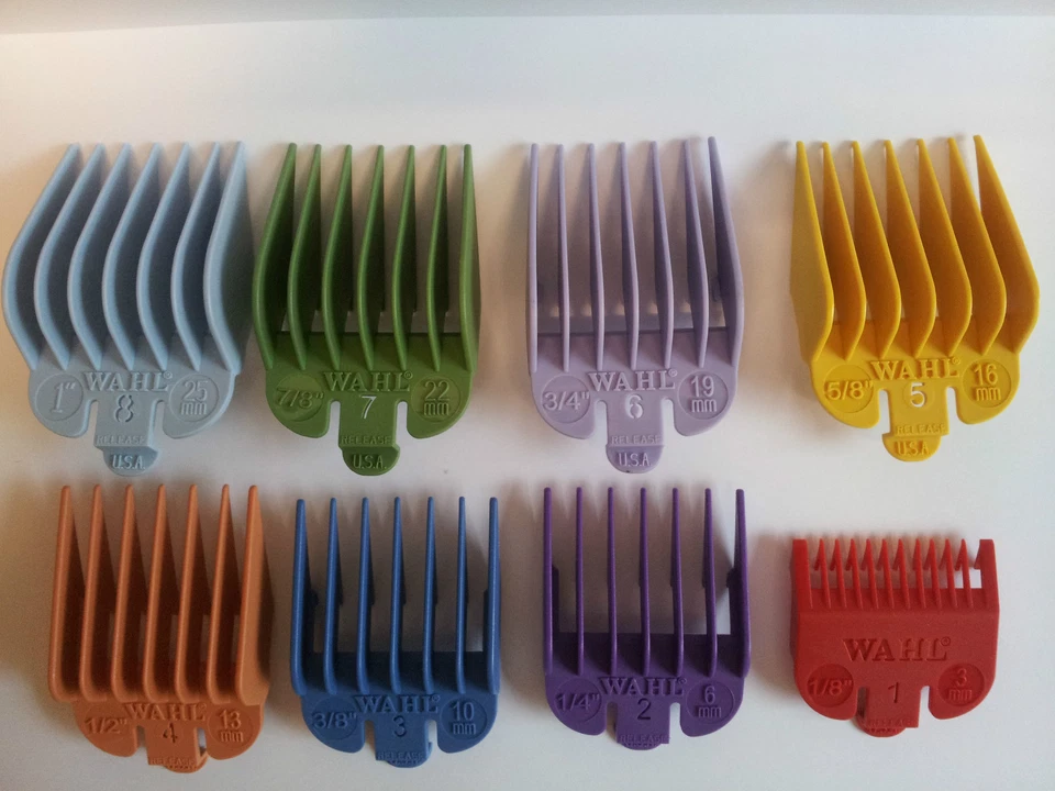 Wahl Colour Clipper Attachment Guard Comb No: 1 2 3 4 5 6 7 8