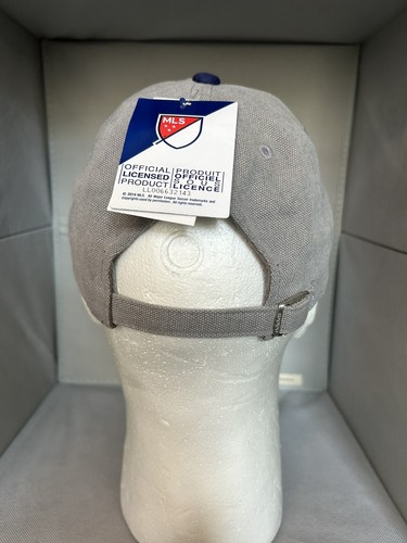New York City Football Club MLS Soccer Adjustable Cap Hat Dark Blue Gray - Picture 3 of 7