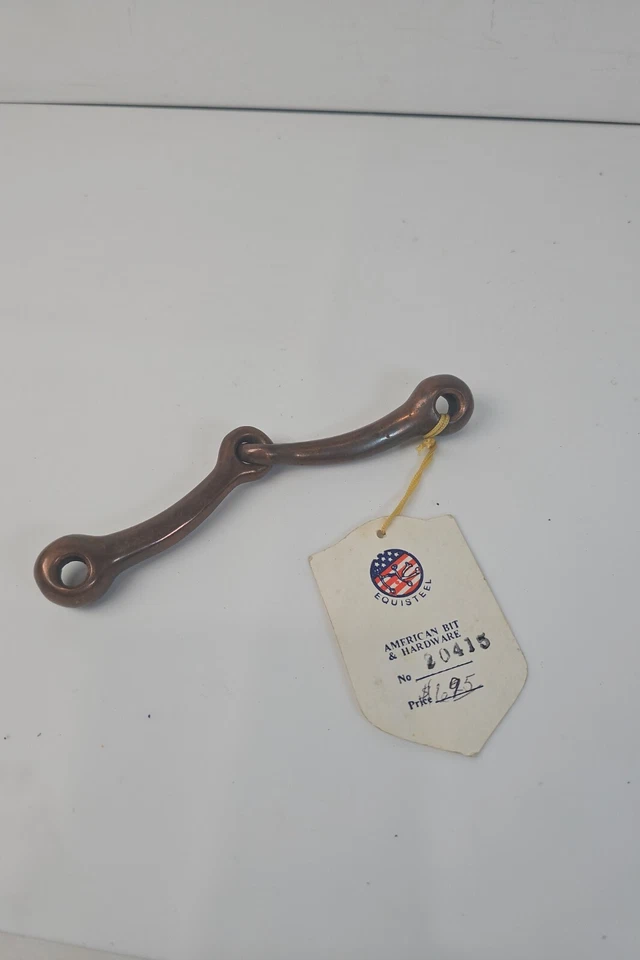 Vintage Equiste Traditional Brass Snaffle Bit 20415 - American Bit & Hardware  - Imagem 2 de 4