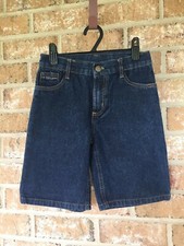 US POLO ASSN Boy's Youth Blue Denim Shorts Sz 7 RN 127805 EUC