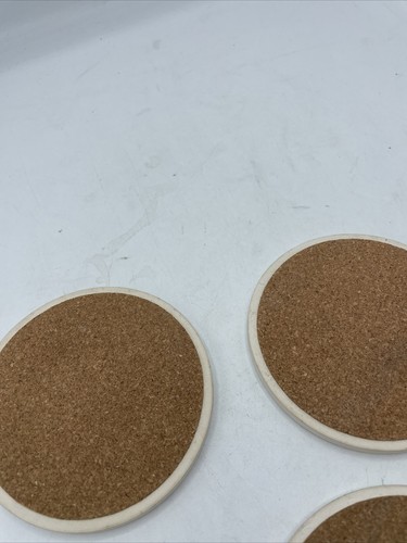 Vintage Corelle Coordinates Callaway Green Ivy 3 Piece Coaster Trivet Set Cork - Picture 5 of 6