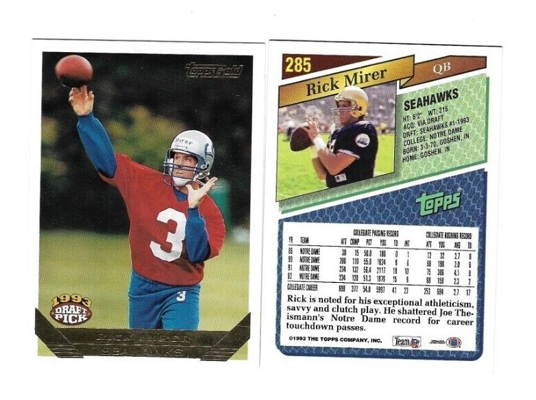 1993 Topps Gold Football RC | STARS | You Pick | #2-326 FAVRE BLEDSOE BETTIS