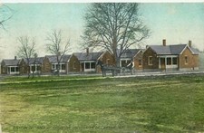 Postcard Stocton Cottages of Christian University of Canton, Missouri