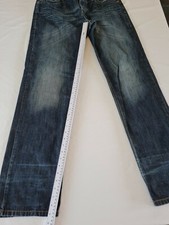 Herren Denim Jeans Edc Eagle Fit Größe 32 Button Fly Blau N.938