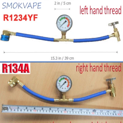 ZECICO A/C Charging Hose R1234YF R134*a Air-conditioning Refrigerant car unit w/Guage