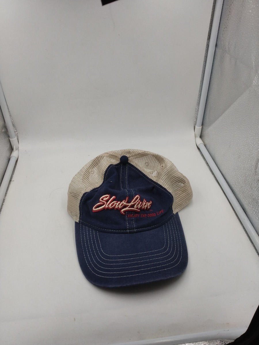 Hat Says Slow Livin' Enjoy The Good Life Snapback Vented