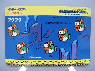 Blurp Super Mario TCG Card Super Famicom Rare Nintendo Made In