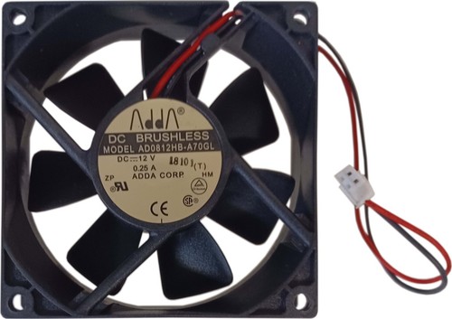 Fan Muffin Cooling DC 12V DC12V 12VDC 80mm 80x80x25 ADDA AD0812HB-A70GL (T) HM - Bild 2 von 4