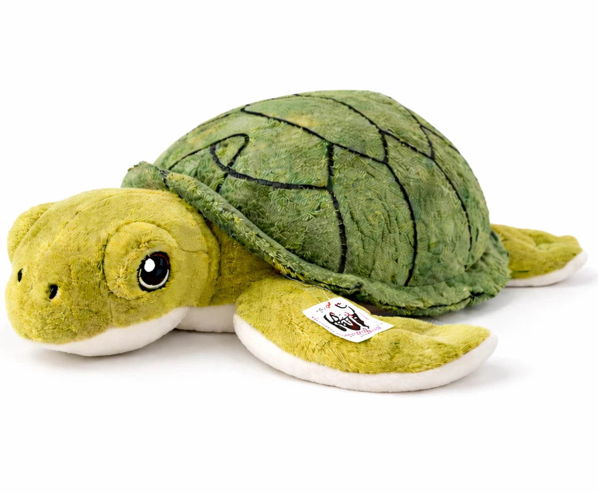Schildkröte Sammy Plüschtier – Lebensechte Grüne Wasserschildkröte Kuscheltier Von Kuscheltiere*biz, Weich & Naturgetreu!