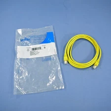 Leviton 5G460-7Y Yellow Cat5e 7ft Ethernet Cable Data Patch Cord Network Booted