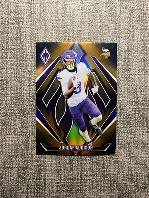 2024 Panini Phoenix #84 Jordan Addison Orange Parallel - Minnesota Vikings