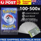 Upto 500 x Regular Trading Card Sleeves Ultra Clear Plastic Penny Protector AU