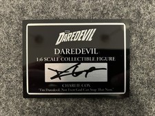 Hot Toys Daredevil TMS096 | Hand Signed Plaque | Charlie Cox Autograph 