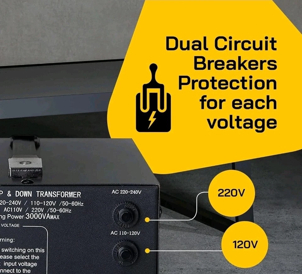 ELC T Series 3000+ Watt Voltage Converter Transformer *NEW* - Image 3 of 3