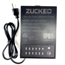300W Low Voltage Landscape Transformer with Timer & Light Sensor, Outdoor