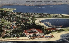 Hotel del Coronado Coronado California Aerial vintage postcard c441