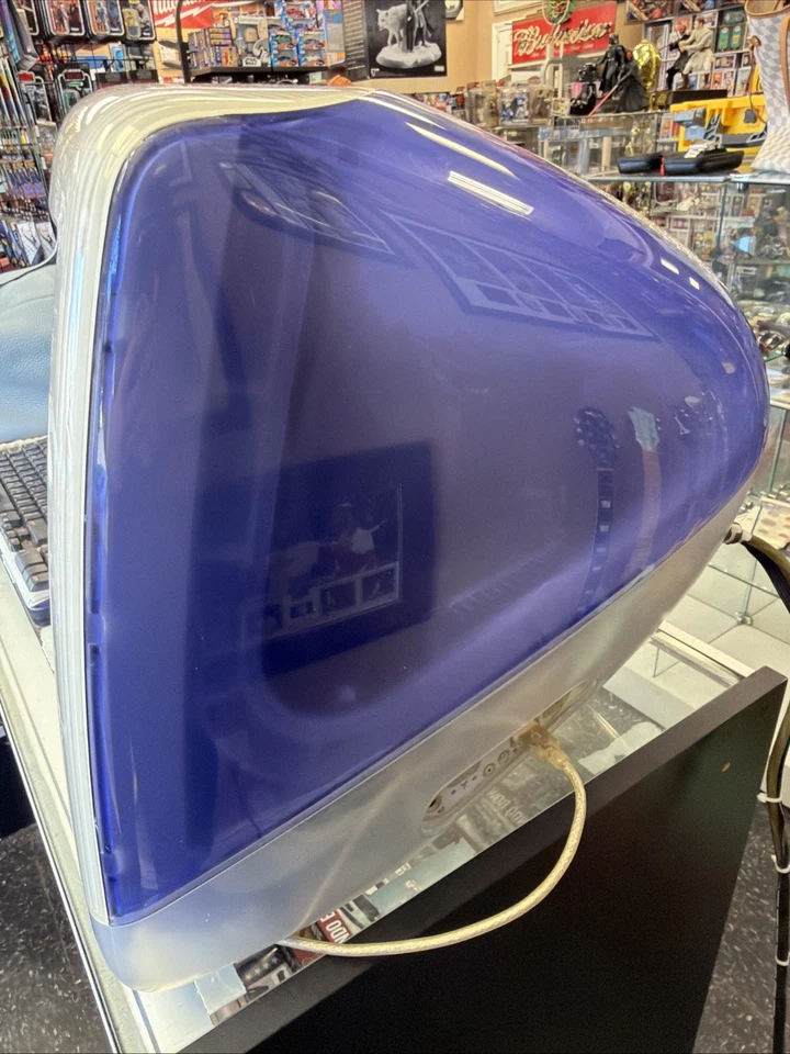 Apple iMac DV Grape M5521 With Original Box & Keyboard Tested Turns On Works! - Image 3 of 4