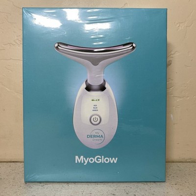 My Derma Dream MyoGlow LED Light Therapy Neck Face Sculpting Device NEW