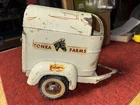 Vintage Tonka Farms White Horse Trailer White 1950’s -60’s