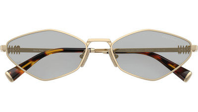 MIU MIU MU 56ZS ZVN50K Pale Gold Light Grey Mirror Women